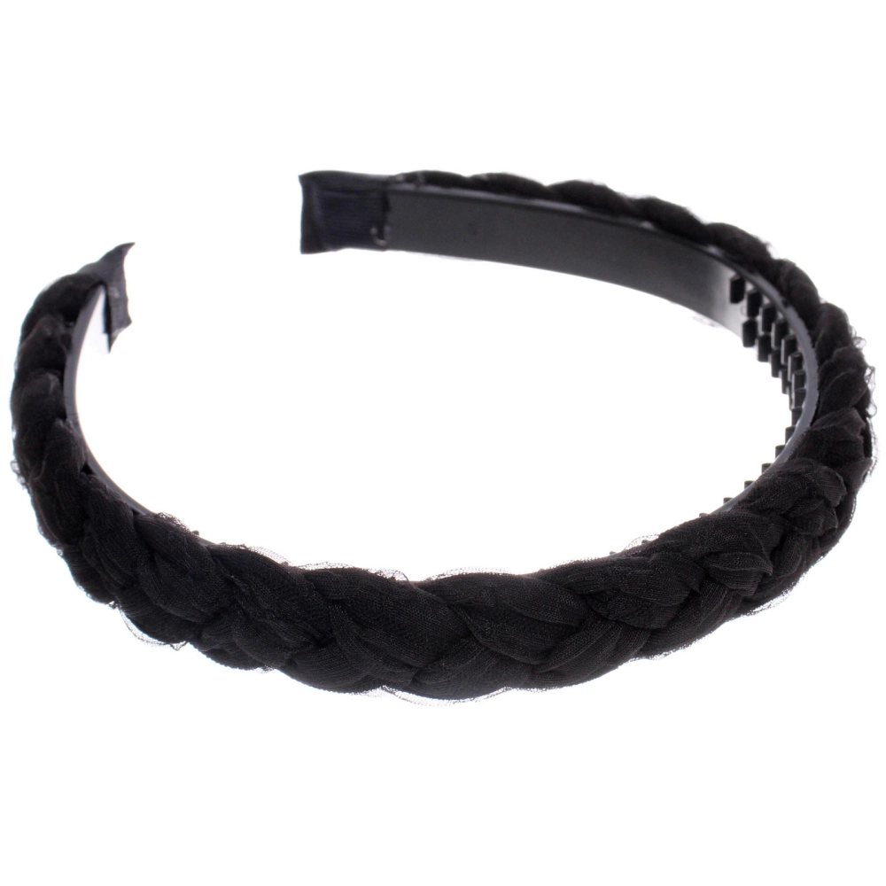 Ободок для волос «МАРЦИПАН», миамо, ширина 1,5см, микс 6 цветов ( в пакете с подвесом)