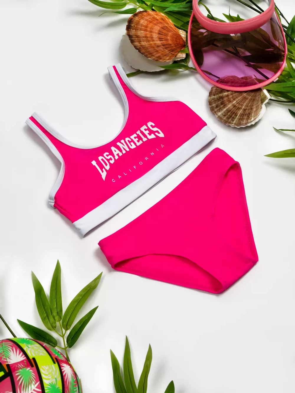 купальник раздельный спортивный 3 в 1 с шортами и топом