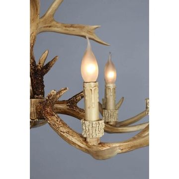 Люстра подвесная 10*E14 OML-52003-10 коричневый Loureiro Omnilux