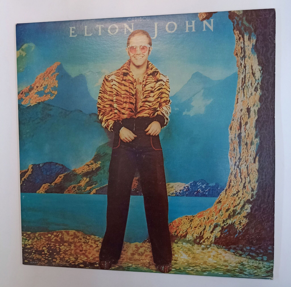 Винтажная виниловая пластинка LP Elton John Caribou (USA 1974)