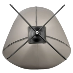 Кресло HUG светло-серый, экокожа, шенилл