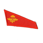 Уголок на берет вышитый Флаг красный ВДВ