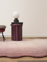 Ковер из шерсти over horizon цвета марсала из коллекции trendy ruffles, 180х230 см