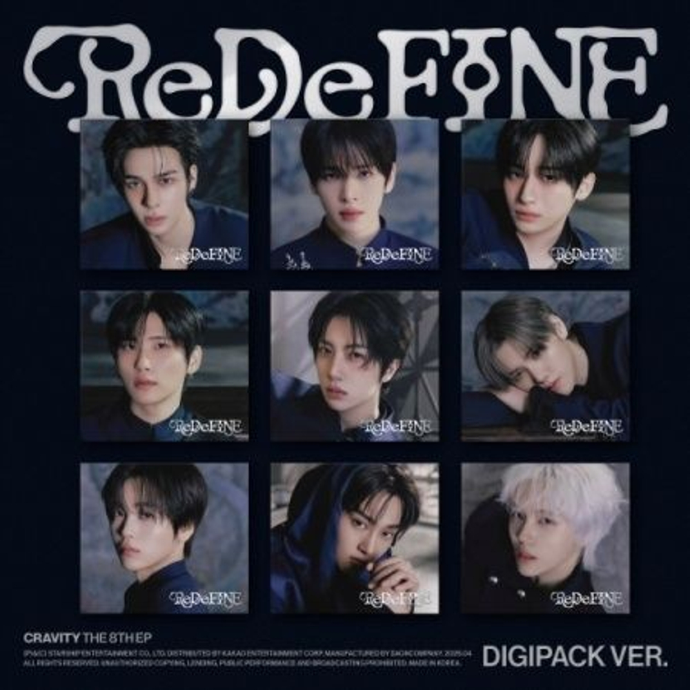Альбом CRAVITY - ReDeFINE 8th Mini Album DIGIPACK 9 Version SET