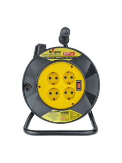 Удлинитель на катушке 4х40м с заземл. 93 912 NPE-R-04-40-E-3х1.5 NAVIGATOR 93912