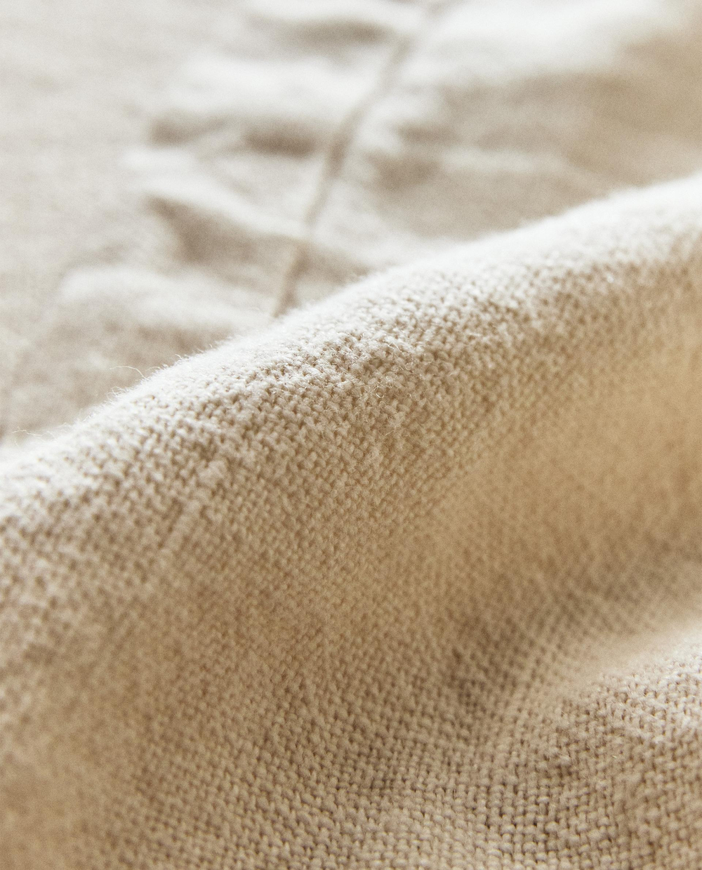 Zara Home покрывало из льна, песочный