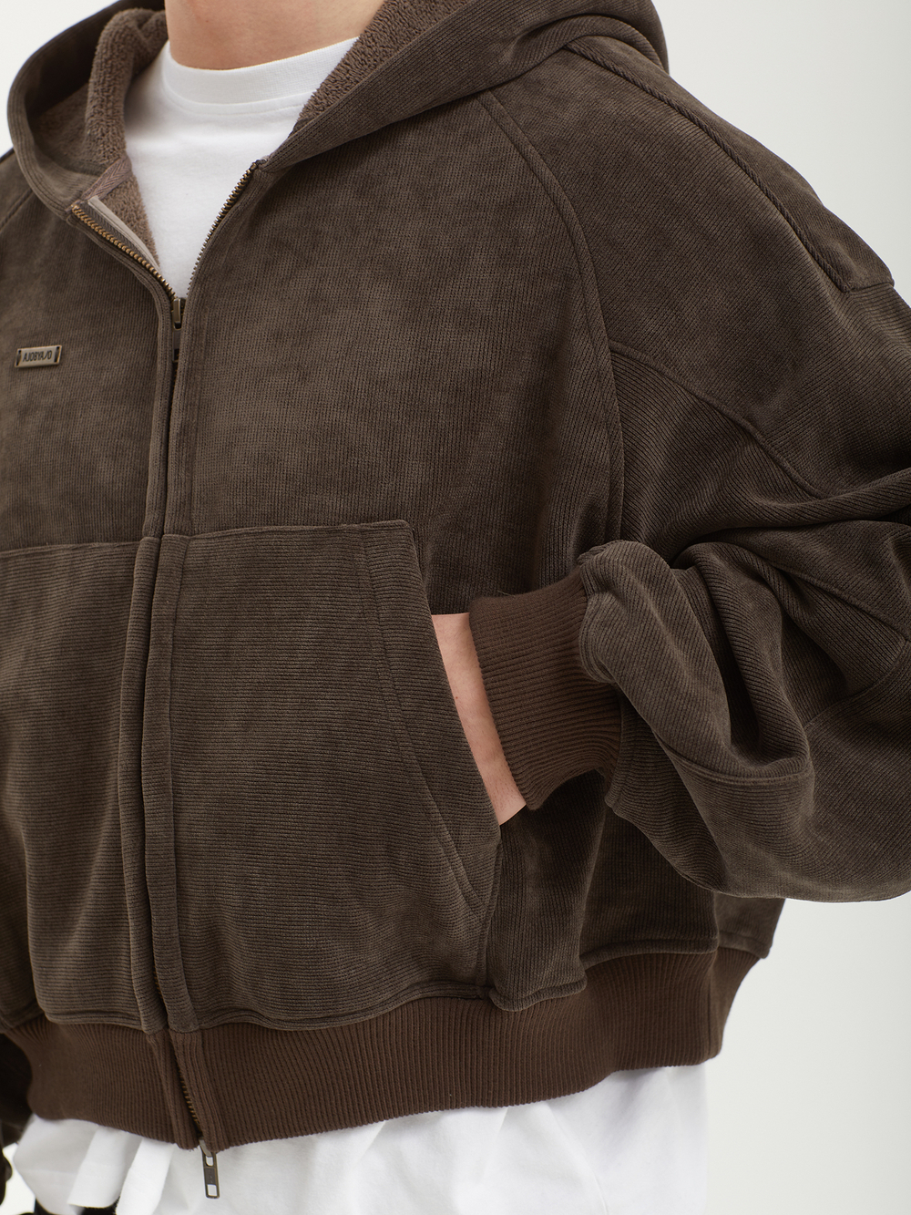 Мужская Толстовка Corduroy Short Zip-up