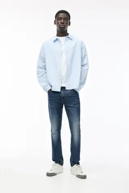 PULL&BEAR ДЖИНСЫ, МОРСКОЙ СИНИЙ