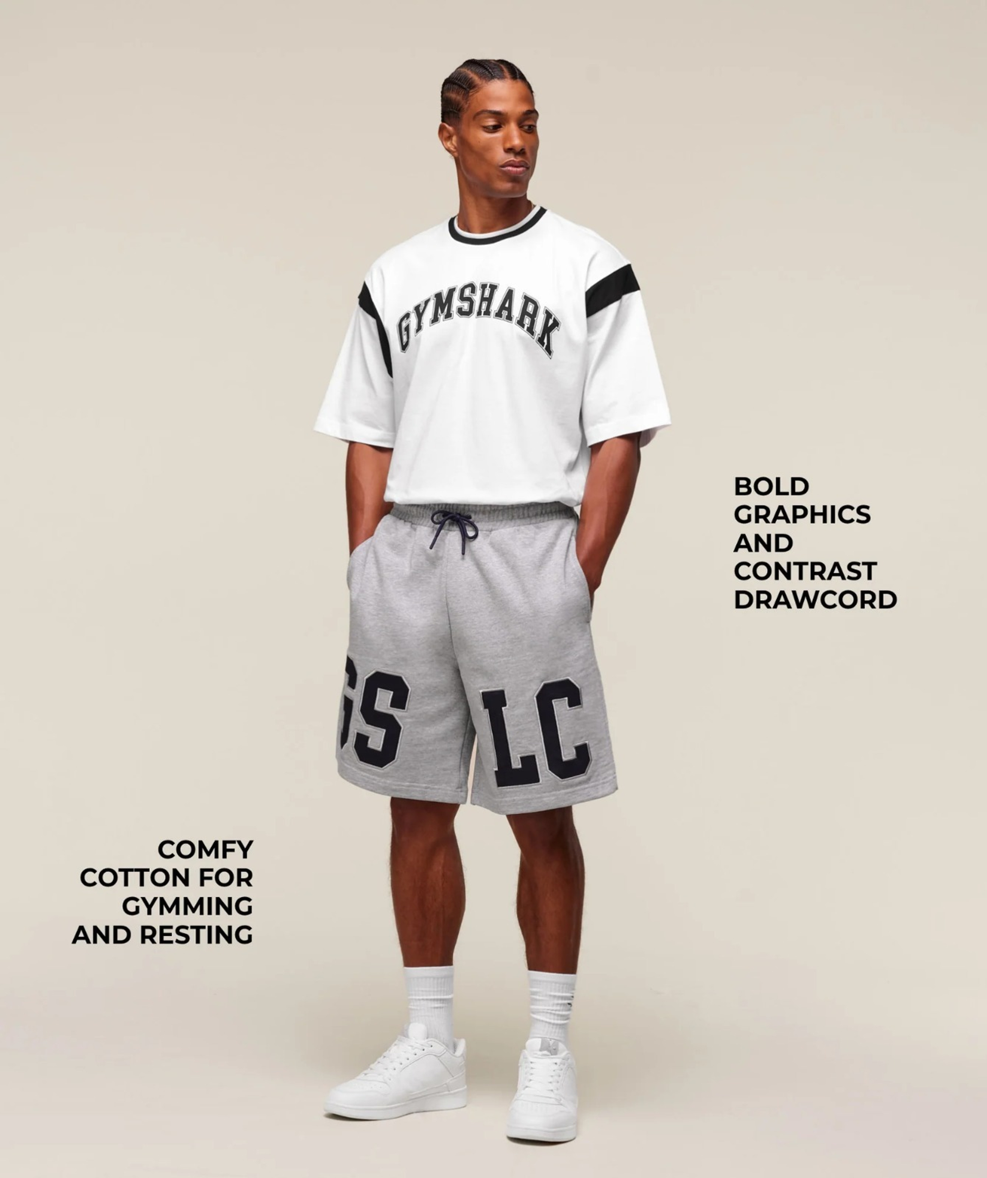 Шорты GYMSHARK GSLC Shorts Grey