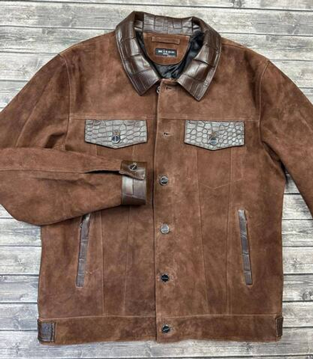 Куртка Kiton вставки из кожи крокодила