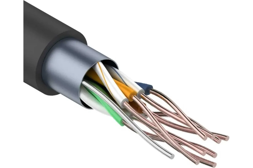 Кабель FTP 4PR 24AWG CAT5e 305м REXANT OUTDOOR 01-0146