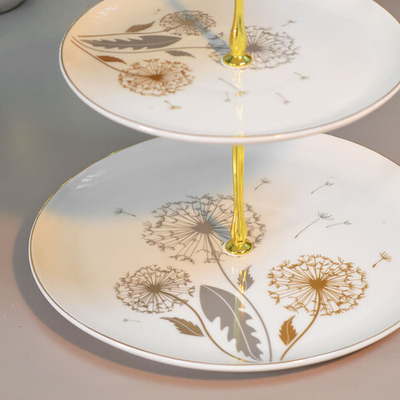 Фруктовница 3-х ярусная "Одуванчики" круг (00113495)