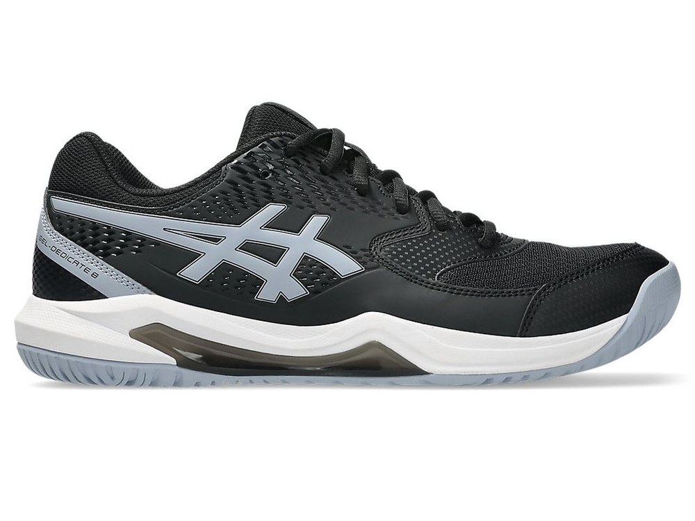 Мужские теннисные кроссовки Asics Gel-Dedicate 8 - black/grey blue