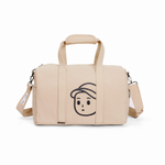 Finerworld Nylon Gym Bag Medium Unisex Sandstone, Texture Black