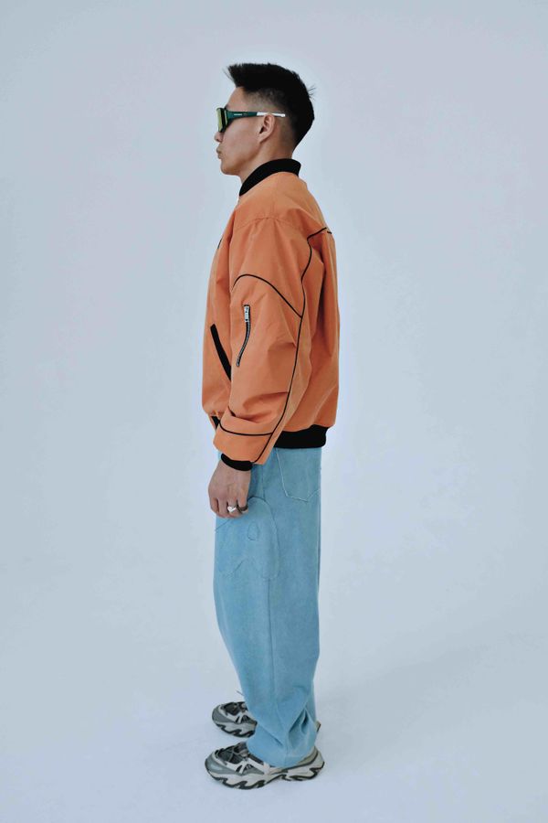 Бомбер оранжевый - фото 4