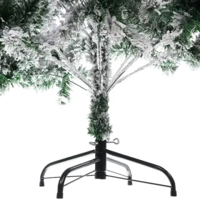 Ёлка «Камелия» 150 см, ПВХ с белым инеем (320 веток)