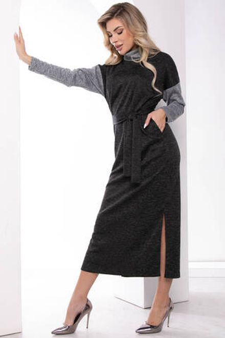 Платье "Мишель" (грей/блэк) П7985 LT Collection