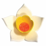 Сахарная фигурка Нарцисс белый 9 шт.