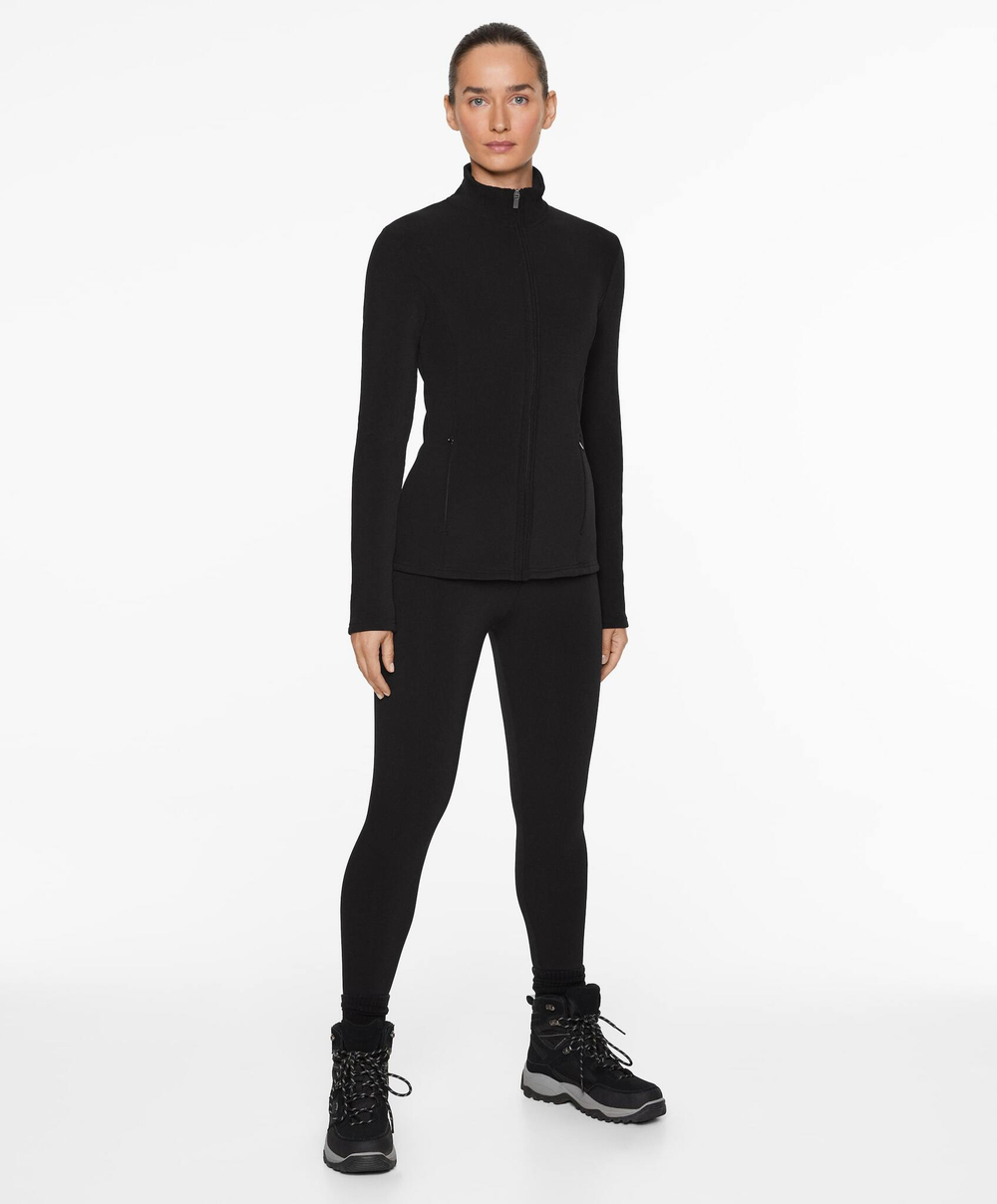 OYSHO Легинсы Super Extra Warm длиной 70см, черный