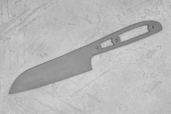 Заготовка для ножа, сталь M390 2,6мм. Модель "Геликон НС155" с клинком 155мм, ТО 62-63HRC