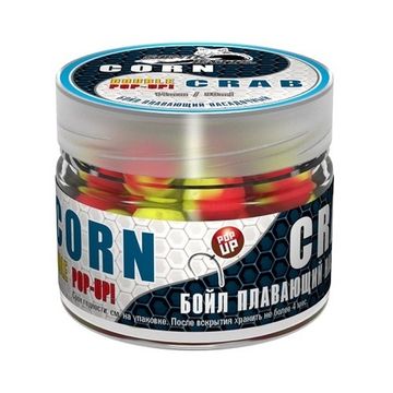 Бойлы насад. плав. двух цв. Sonik Baits 14мм CORN-CRAB Fluo Pop-ups 90мл