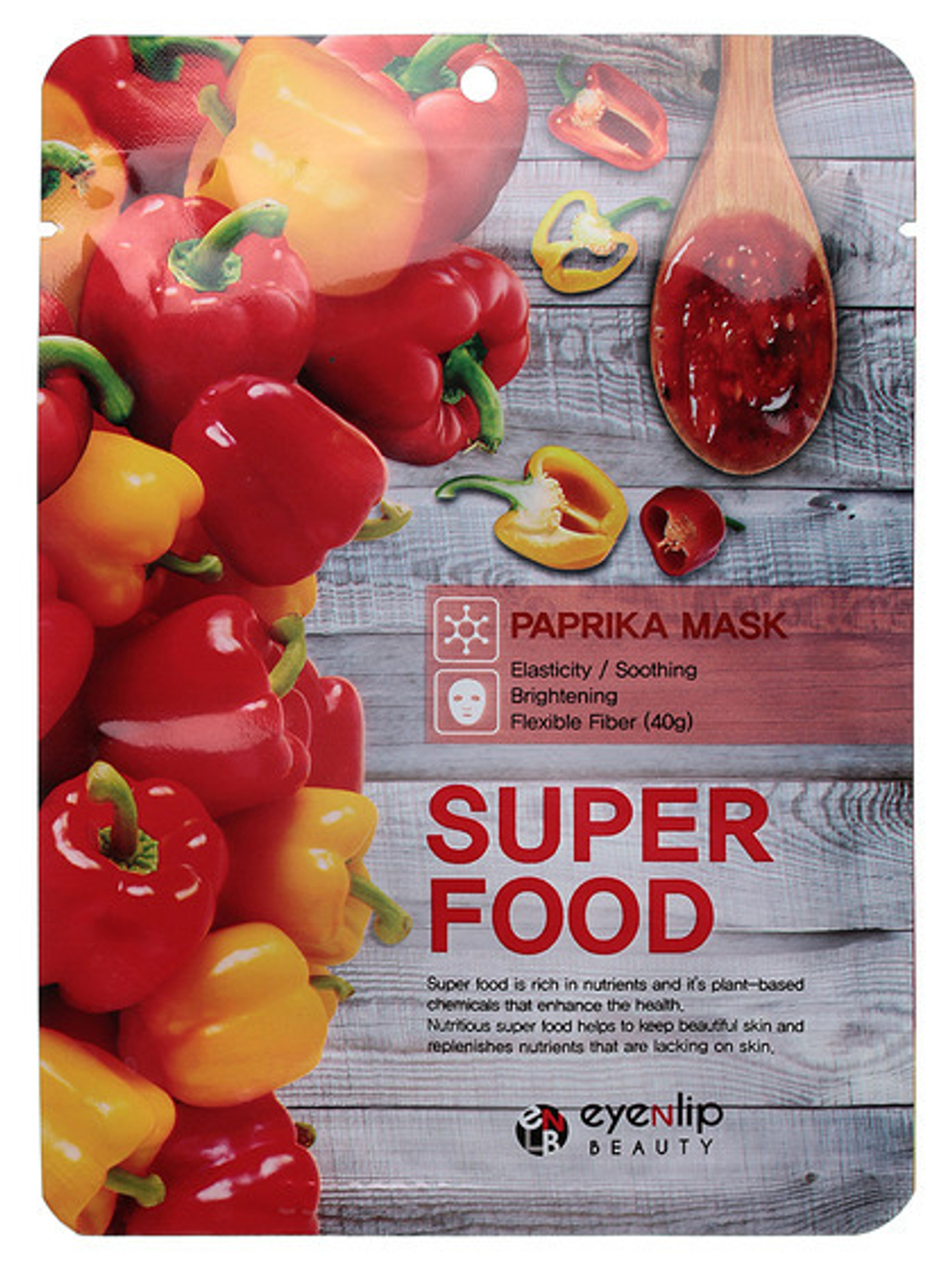 [Eyenlip] Super food paprika mask - Маска на тканевой основе, 23 мл