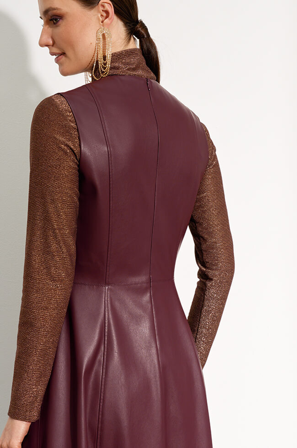 51412 Платье женское (бордо)