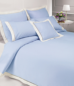 Элитный пододеяльник Весенний сад голубой от Bovi Португалия