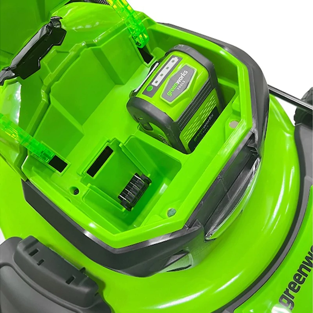 Аккумуляторная газонокосилка Greenworks GD40LM48SPK4 40В (1 x 4 Ач, Быстрое ЗУ) нож 48 см, 2517407U4F