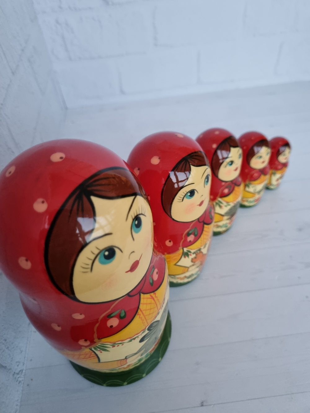 Матрешка с зайчиком 5 мест