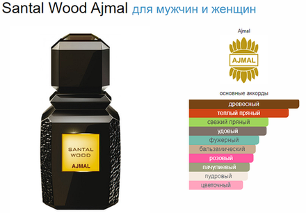 AJMAL Santal Wood 100 ml (duty free парфюмерия)