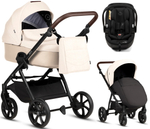 Детская коляска Tutis Leo 3 Plus 3 в 1 с автокреслом Beno Black 1582228 Caramel