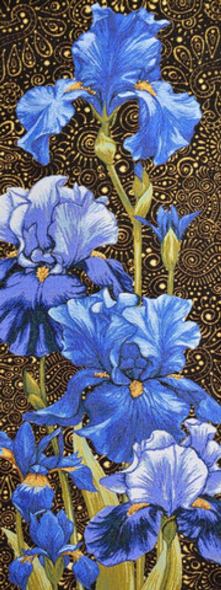 Гобеленовая картина "D. НОКТЮРН ИРИСЫ" в багетной раме, Россия.