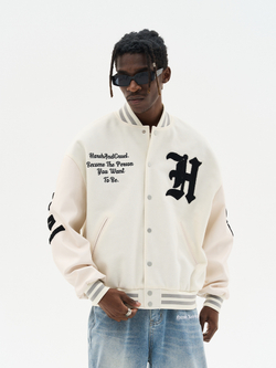 Бомбер HARSHandCRUEL "Gothic Logo" Varsity Jacket