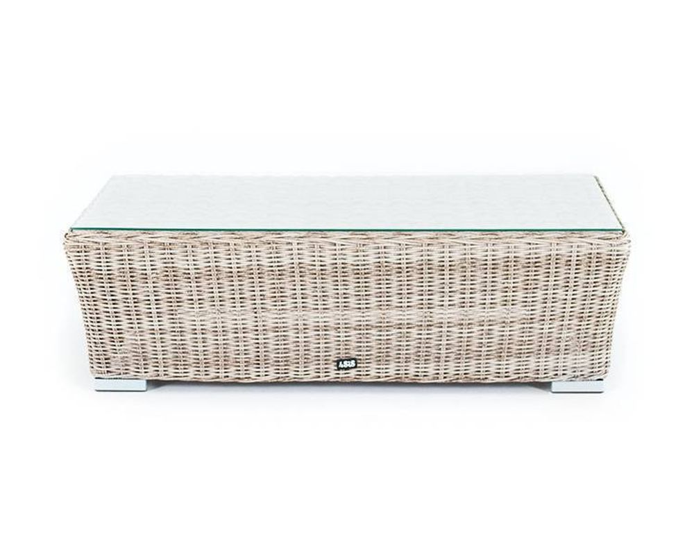 "Капучино" журнальный столик из искусственного ротанга, цвет бежевый