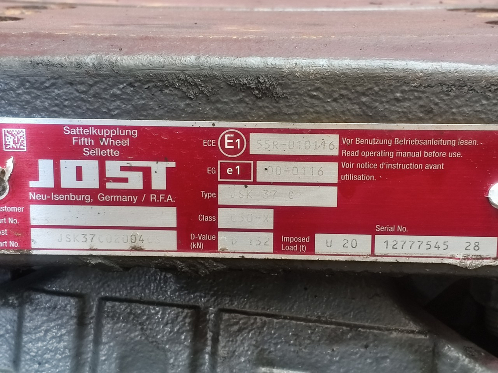 Седло JOST 150мм 2018г