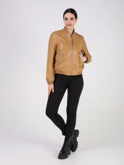 Кожаная куртка демисезонная Турция бомбер