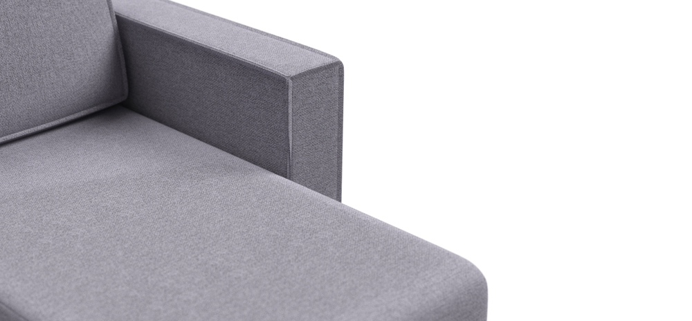 Угловой диван Норд лайт рогожка Мальмо платина(последний экземпляр)