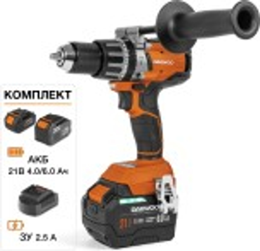 Дрель-шуруповерт аккумуляторная DAEWOO DAA 2161Li ударная