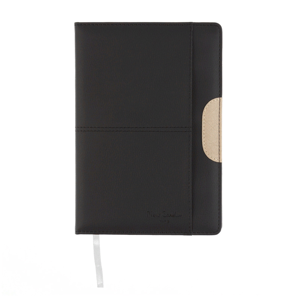 Записная книжка Pierre Cardin чёрная, 14 х 20,5 см