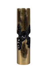Ваза для цветов "Абстракция" высокая золото
