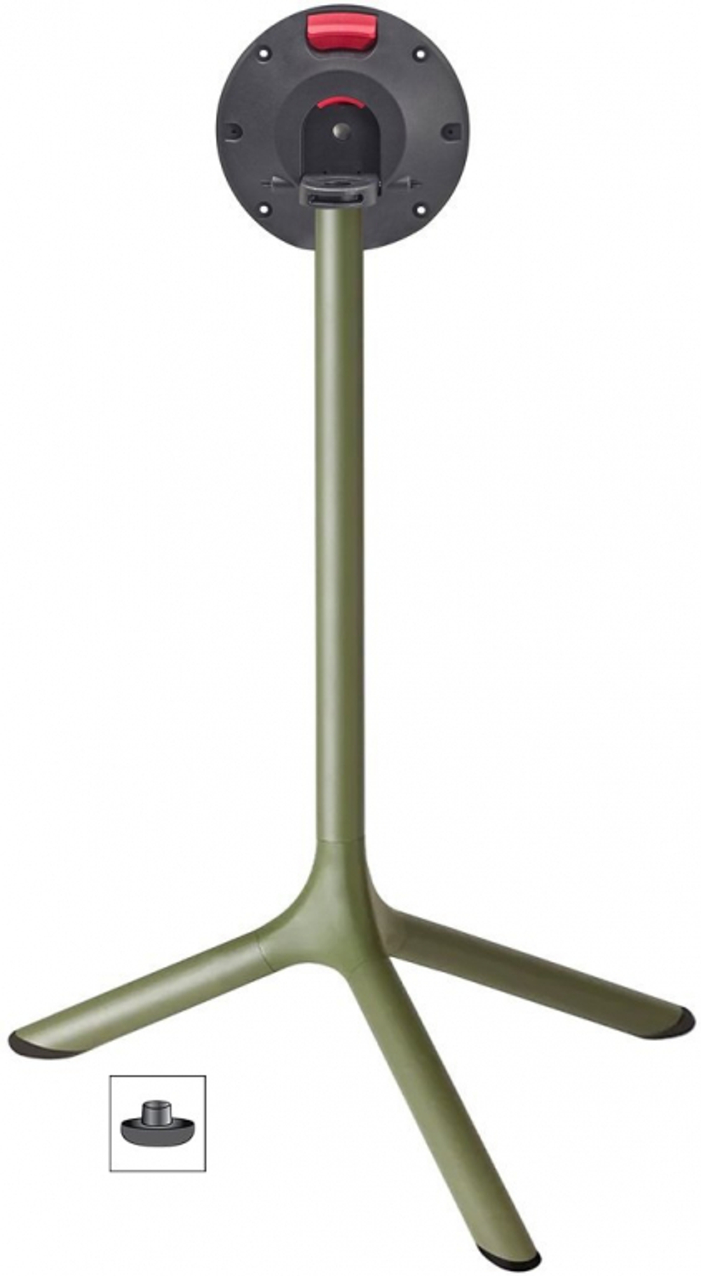 Стол ламинированный обеденный складной Scab Design Tripe Folding, оливковый, каменный