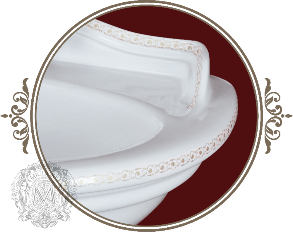 Раковина  Migliore Milady 52x40 ML.MLD-25.752.D3.BR, декор бронза