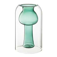 Ваза muse, 20 см, бирюзовая