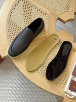Лоферы Loro Piana Summer Walk с мехом