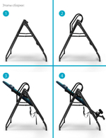 Инверсионный стол Vortex сине-бирюзовый с подушкой