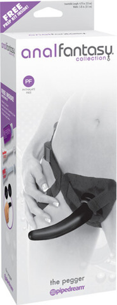 Страпон женский The Pegger (Цвет: черный)