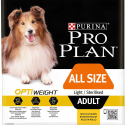 Pro Plan Adult Light/Sterilised - сухой корм для собак с лишним весом (курица/рис)