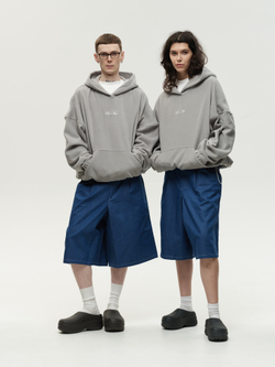 Drawstring Hoodie Grey