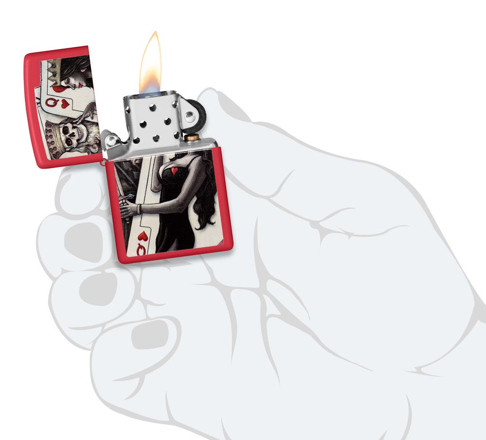 Зажигалка Zippo Skull King Queen Beauty (48624) 5